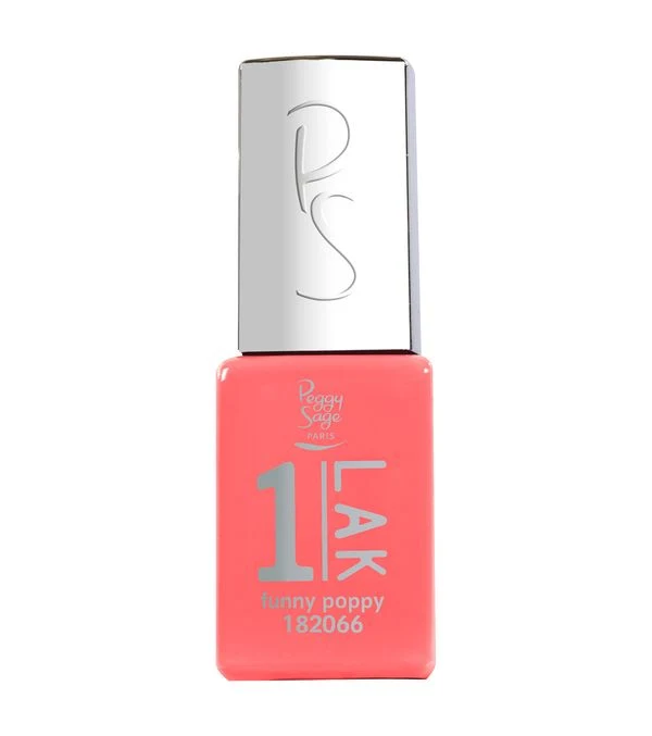 Peggy Sage Smalto Semipermanente 3-IN-1 1-LAK- Funny Poppy- 5 ml