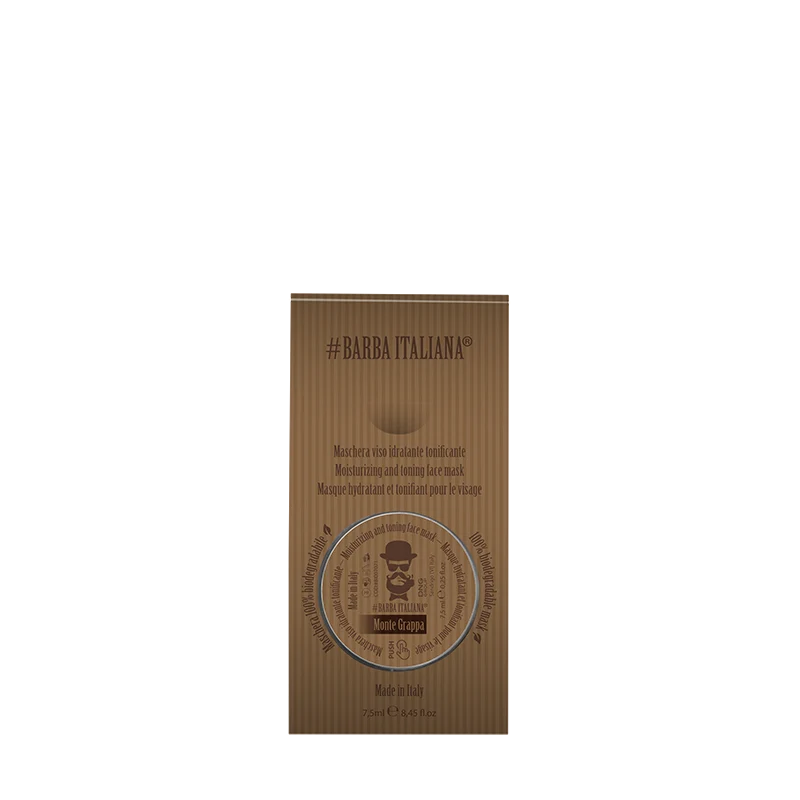 Barba Italiana Monte Grappa- Maschera Viso Idratante e Tonificante- 7.5 ml