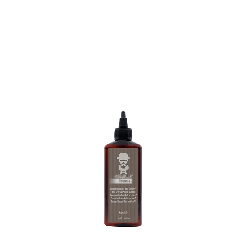 Barba Italiana Tintoretto 7- 9 - Shampoo Tonalizzante Multi- Level Grey- 150 ml
