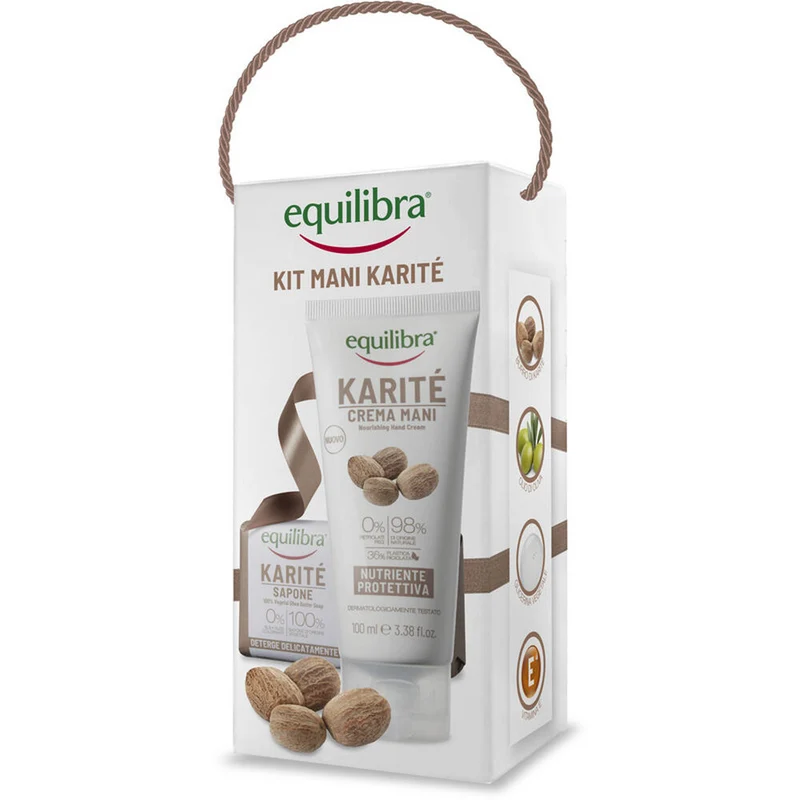 Equilibra - Kit Mani Karité - Olio di Argan