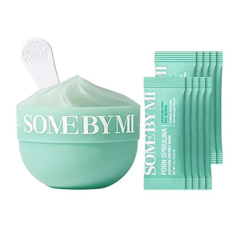 Set di maschere lenitive al sorbetto alla spirulina PDRN (10 pezzi)