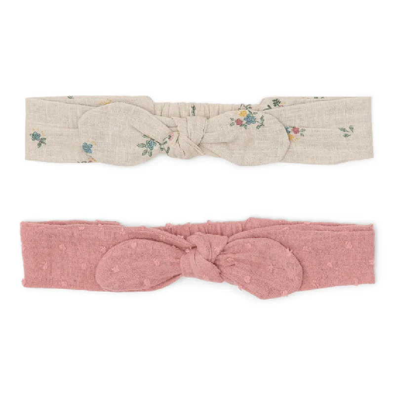 Set di 2 Elastici per Capelli in Cotone Biologico - Fairy Bloom