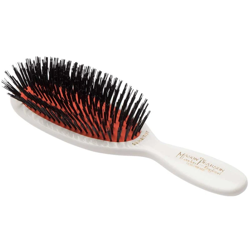 SB4 Pocket Sensitive Fine Boar Bristle Hairbrush – Ivory