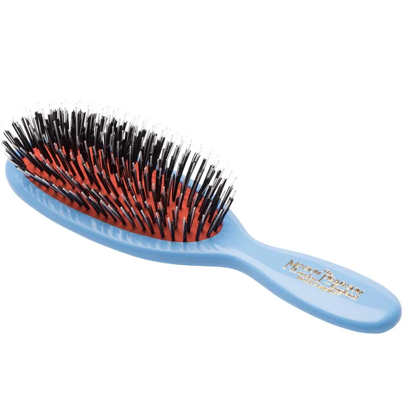 BN4 Pocket Boar Bristle & Nylon Hairbrush – Blue
