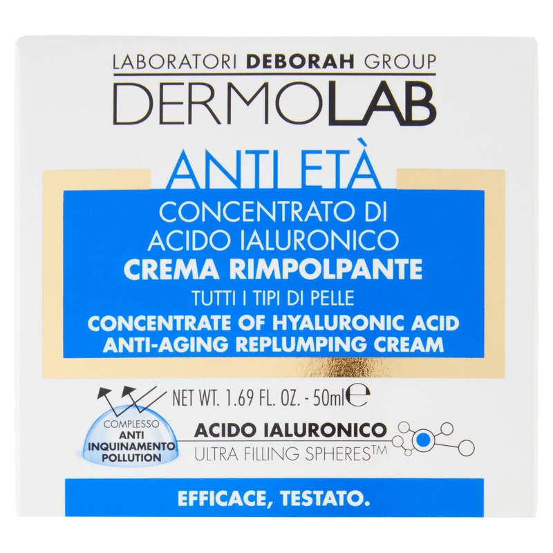 Dermolab Anti Età Concentrato di Acido Ialuronico Crema Rimpolpante 50 ml