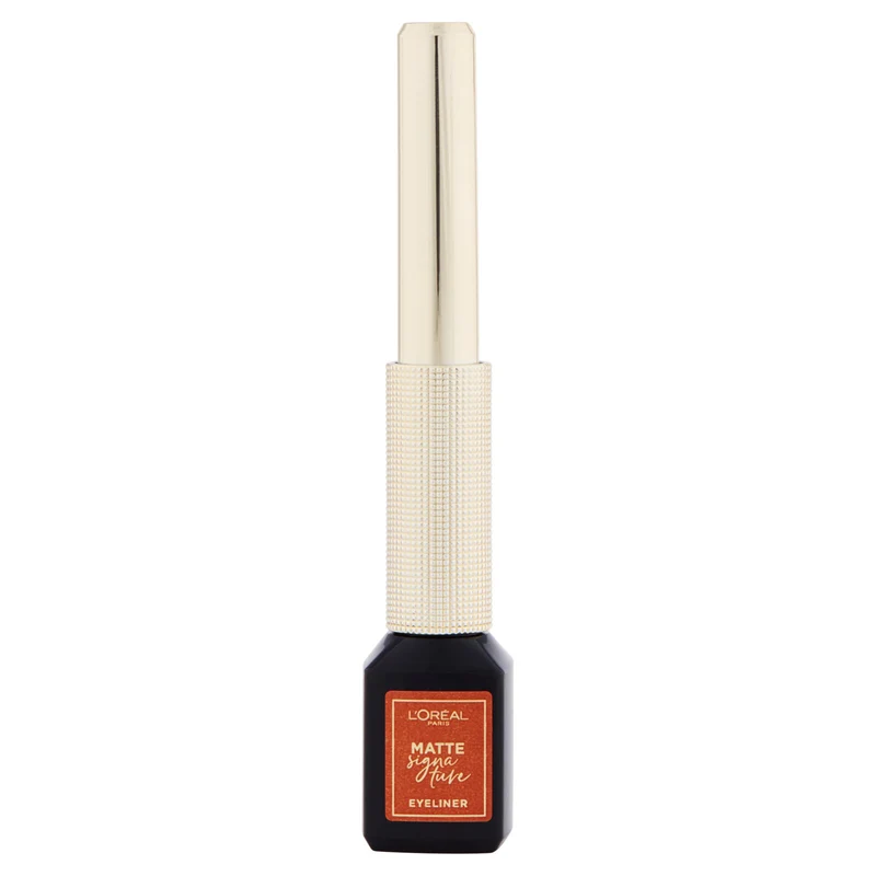 L'Oréal Paris Eyeliner Matte Signature, Pennellino in Feltro, Finish Extra Matte, Rosso Copper