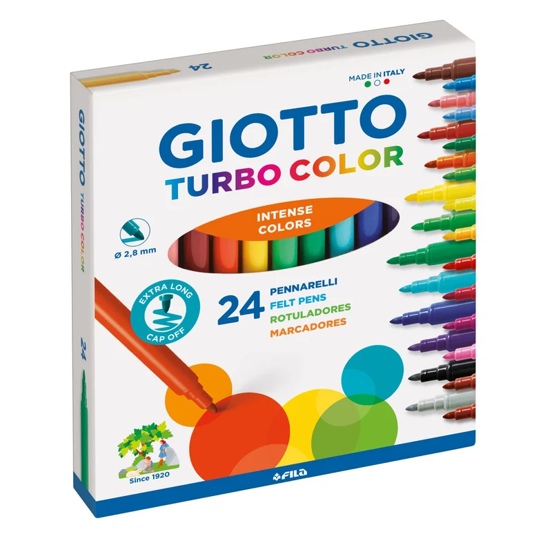PENNARELLI GIOTTO TURBO COLOR ast. 24 pz