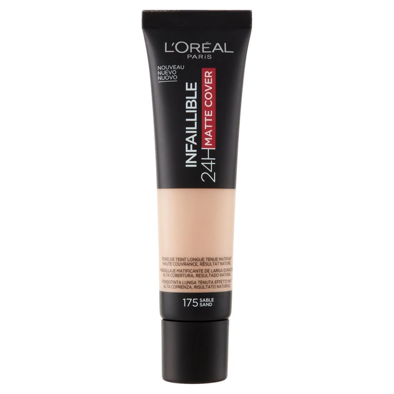 L'Oréal Paris Infaillible 24h Mat Cover Fondotinta Coprente Finish Matte Lunga Durata 175 Sable