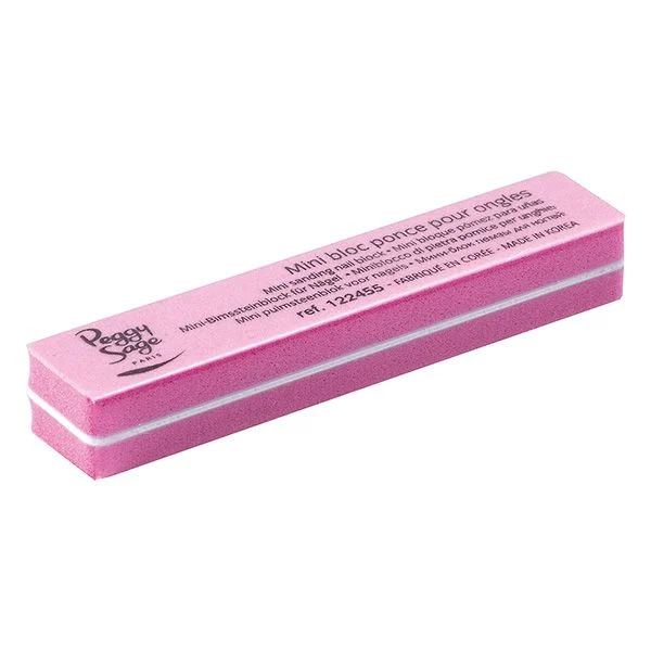 Peggy Sage Miniblocco di Pietra Pomice Rosa- Grana 220- 1 pz