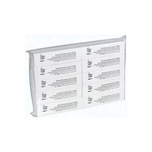 Peggy Sage Blocco di Pietra Pomice Bianco - Grana 100- 10 pz