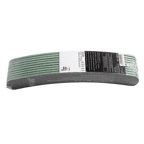 Peggy Sage Limetta 2 Facce Lavabile a Banana- Nera 100/180- 10 pz
