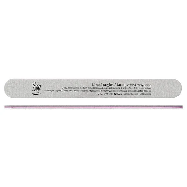Peggy Sage Limetta 2 Facce Lavabile Diritte- Zebra 240/240- 1 pz