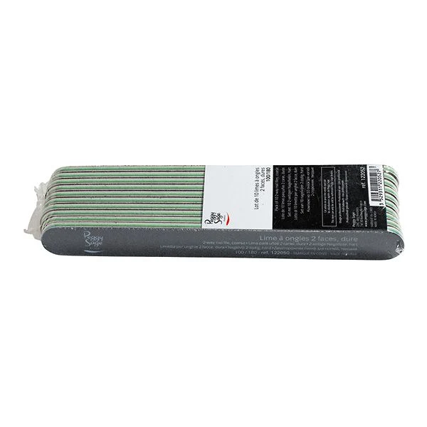 Peggy Sage Limetta 2 Facce Lavabile Diritte- Nere 100/180- 10 pz