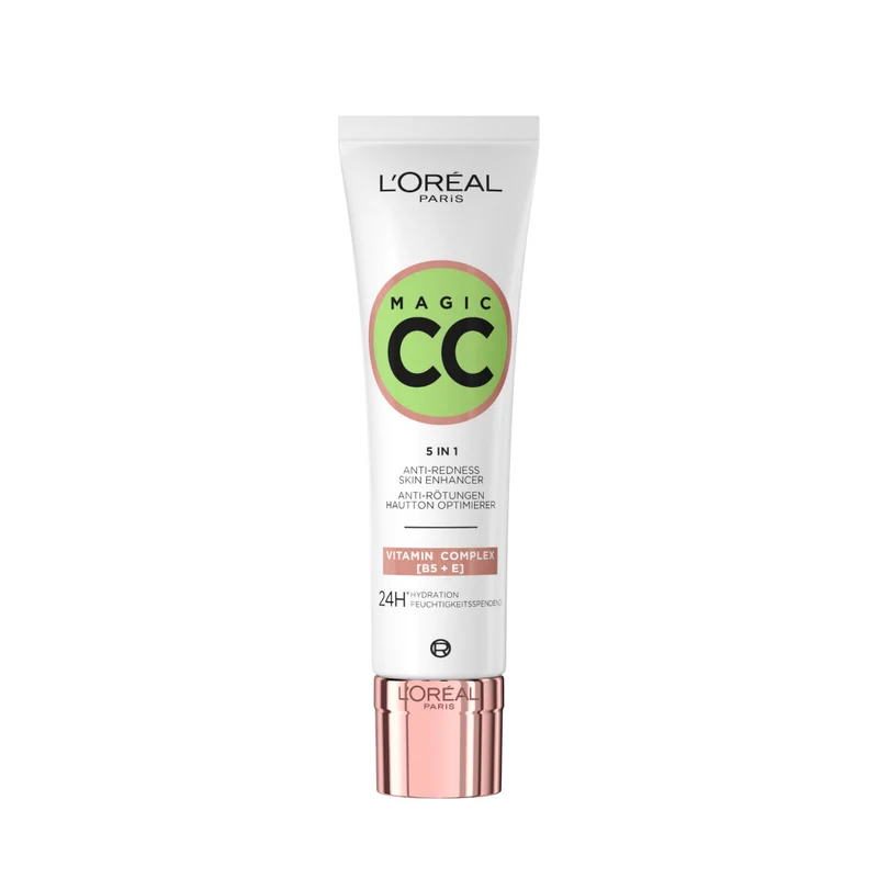 L'Oréal Paris MakeUp CC Cream C'est Magique, Crema Colorata Anti-Rossori, Verde, 30 ml