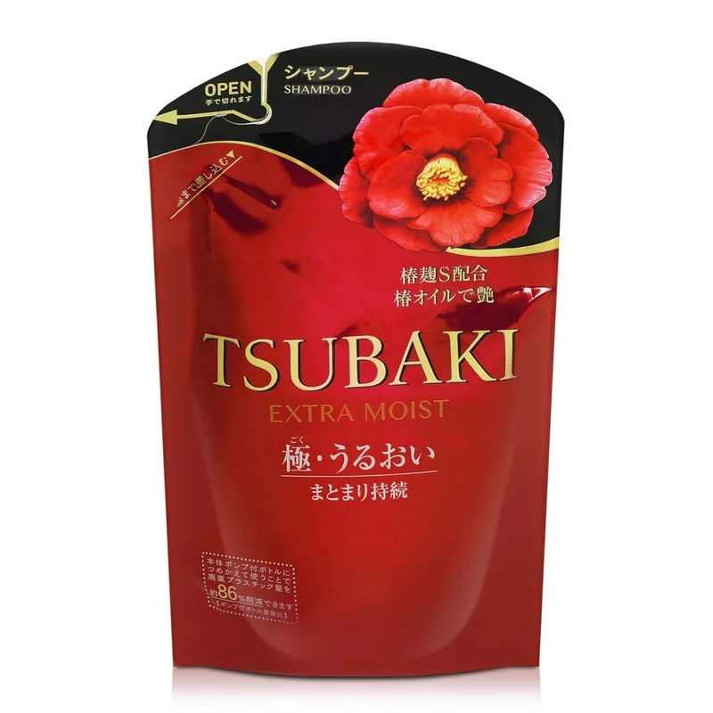 Tsubaki Shampoo Extra Umido o Ricarica Balsamo 345ml