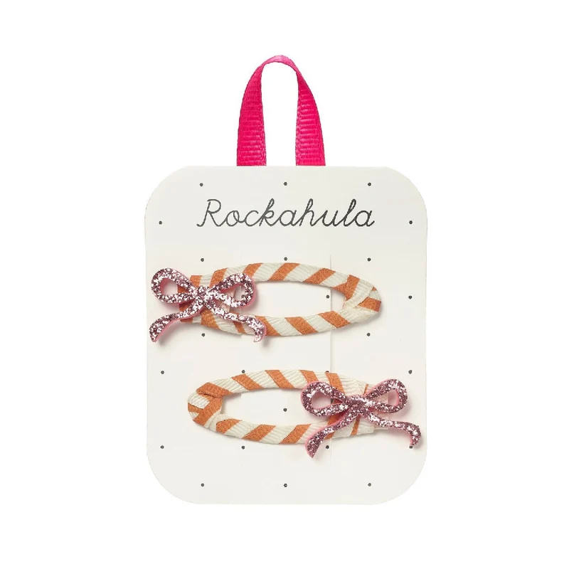 Fermagli a fiocco con glitter