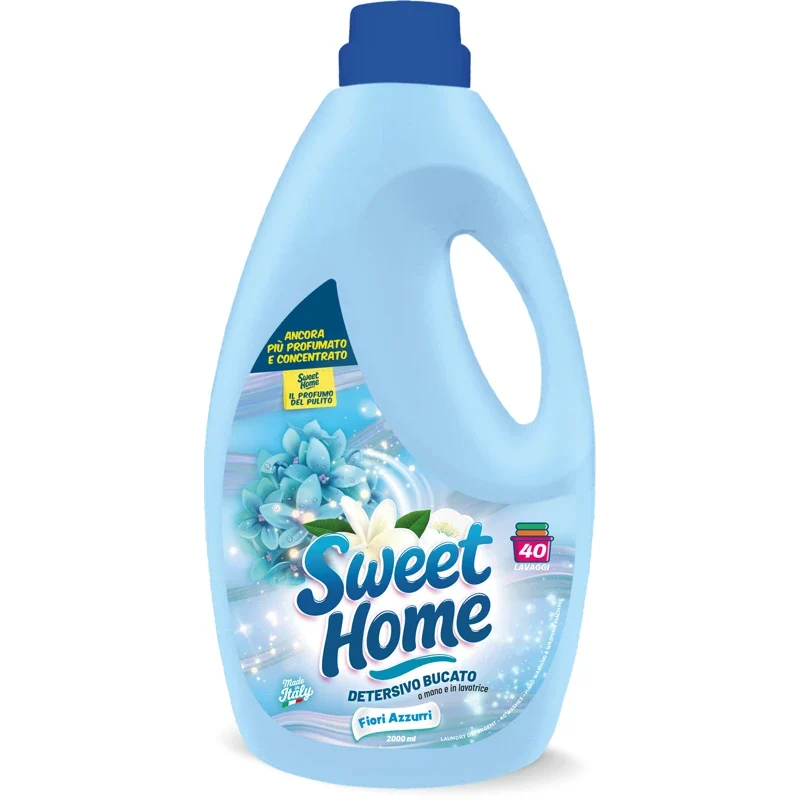Sweet Home Detersivo Liquido Fiori Azzurri 40 Lavaggi