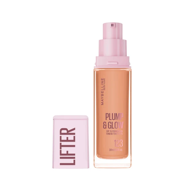 Maybelline New York Lifter Plump & Glow Fondotinta 123