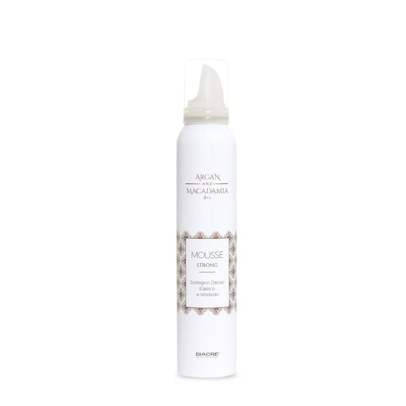 BIACRÈ Mousse Strong - Argan and Macadamia Oil- 200 ml