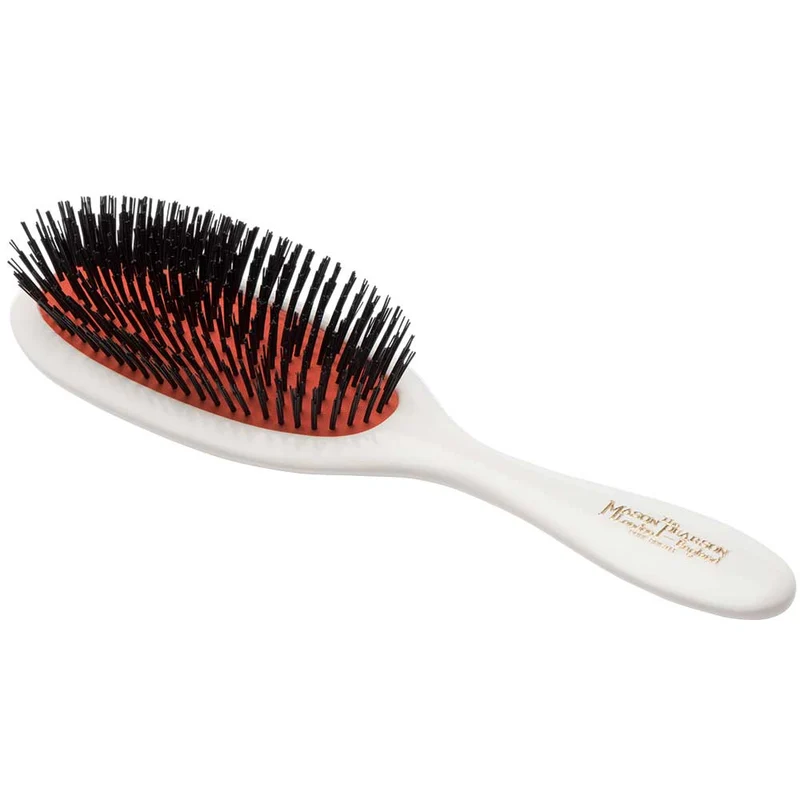 B3 Handy Extra Stiff Boar Bristle Hairbrush – Ivory