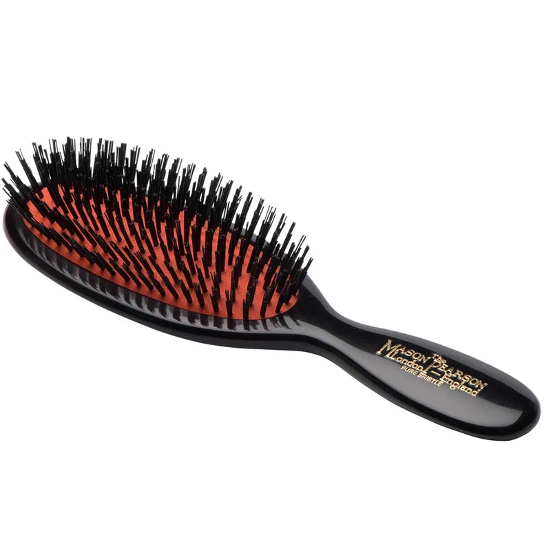 SB4 Pocket Boar Bristle Hairbrush – Dark Ruby