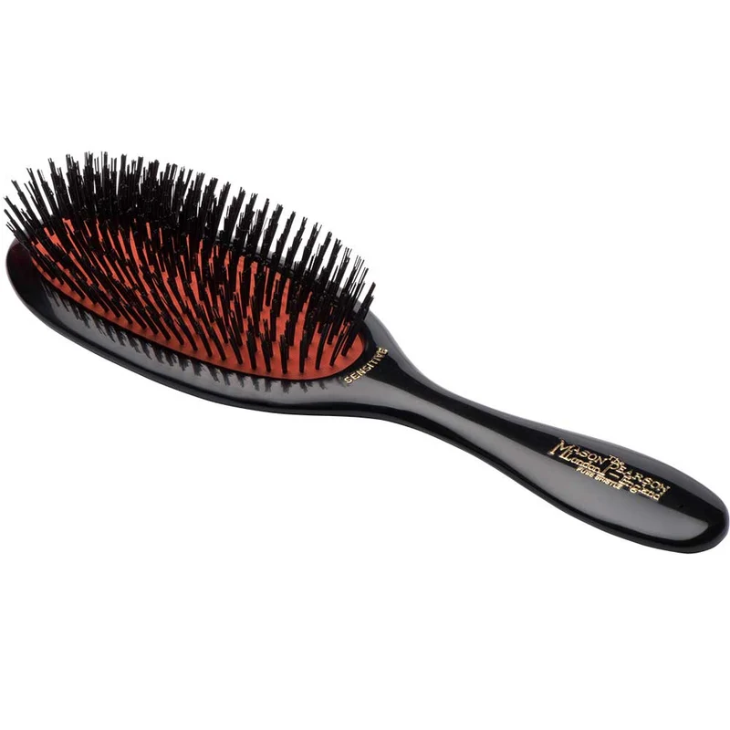 SB3 Sensitive Fine Boar Bristle Hairbrush – Dark Ruby
