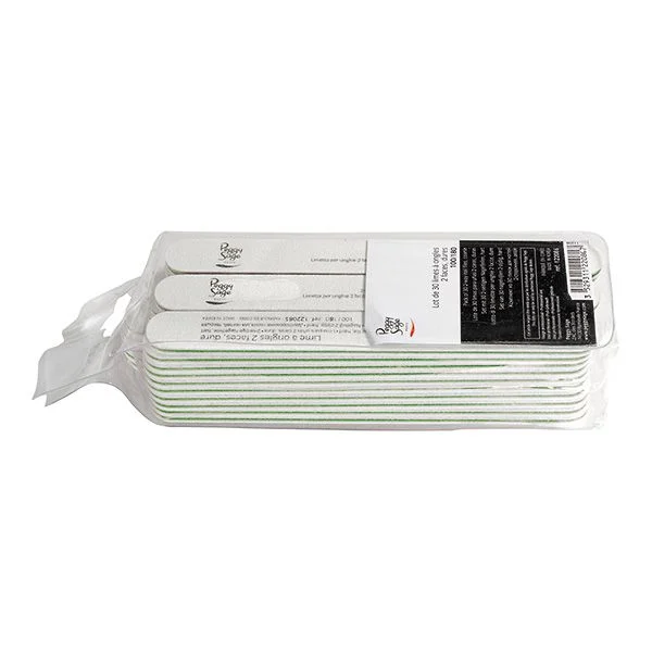 Peggy Sage Limetta 2 Facce Lavabile Diritte- Bianche 100/180- 30 pz