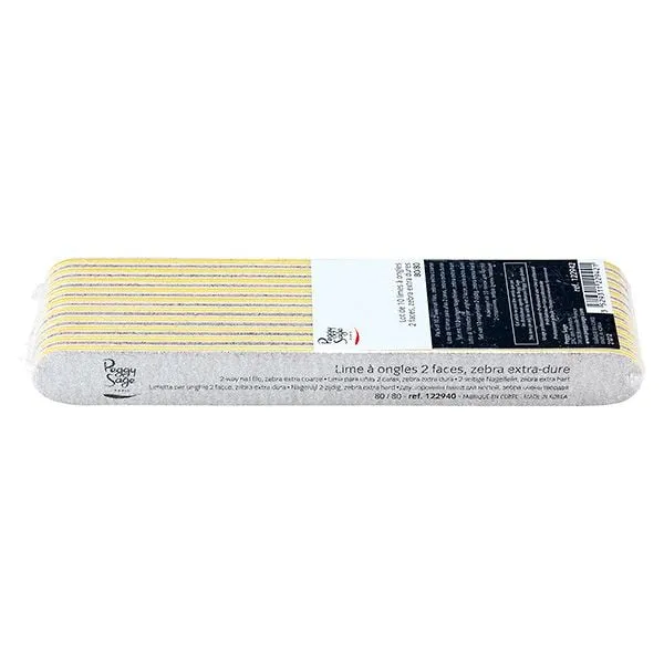 Peggy Sage Limetta 2 Facce Lavabile Diritte- Zebra 80/80- 10 pz