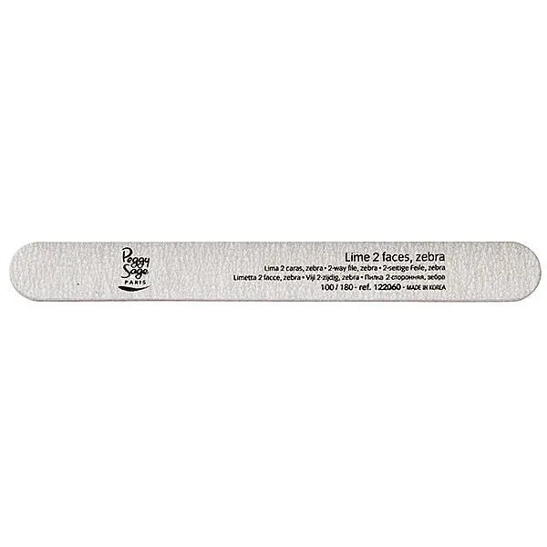 Peggy Sage Limetta 2 Facce Lavabile Diritte- Zebra 100/180- 1 pz