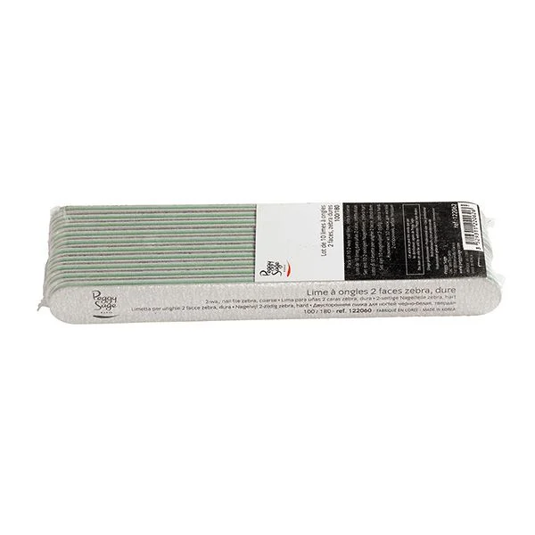Peggy Sage Limetta 2 Facce Lavabile Diritte- Zebra 100/180- 10 pz