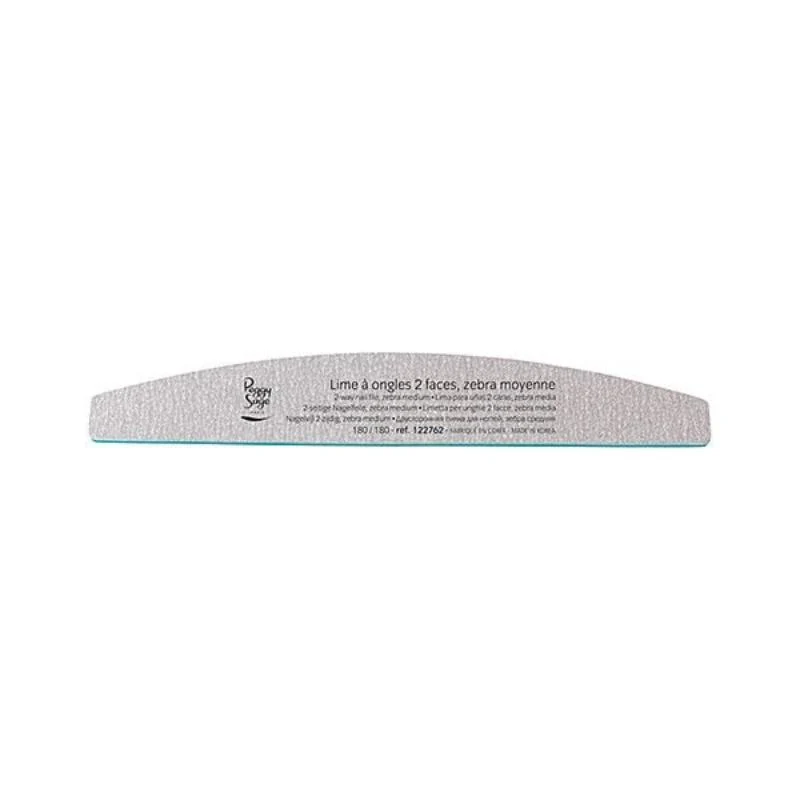 Peggy Sage Limetta 2 Facce Lavabile a Mezzaluna- Zebra Dura 180/180- 1 pz