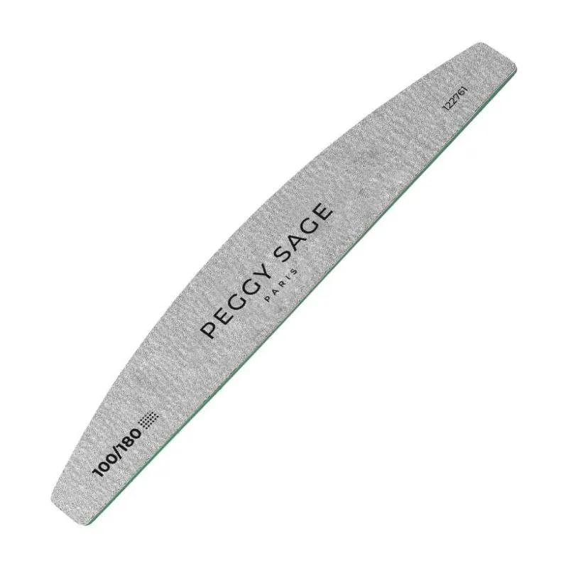 Peggy Sage Limetta 2 Facce Lavabile a Mezzaluna- Zebra Dura 100/ 180- 1 pz