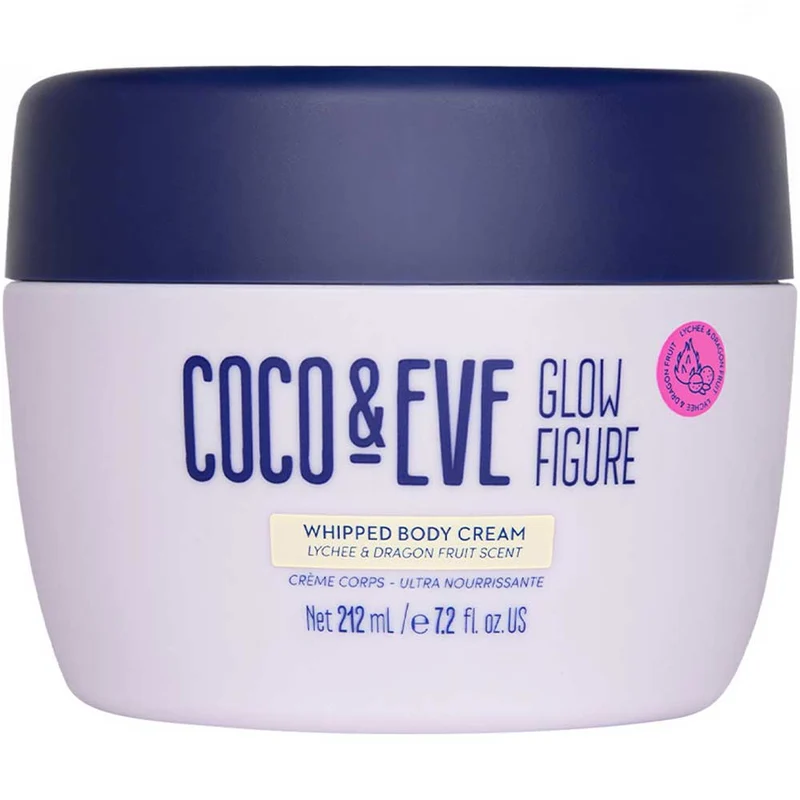 Coco & Eve Glow Figure Whipped Body Cream Lychee & Dragon Fruit Scent 212ml