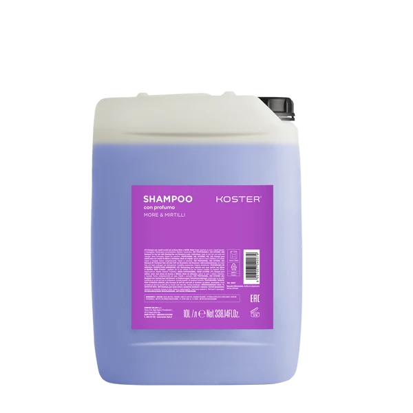 KOSTER Shampoo More e Mirtillo- per Capelli Secchi- 10 Litri