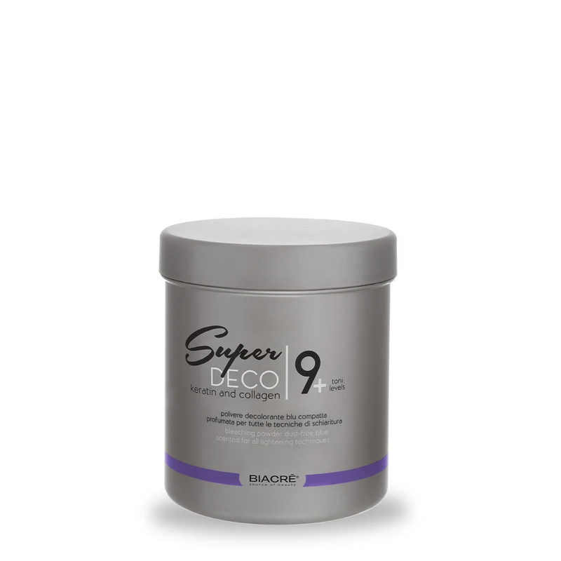 BIACRÉ Super Deco 9+ 500 gr - Polvere Decolorante Blu -