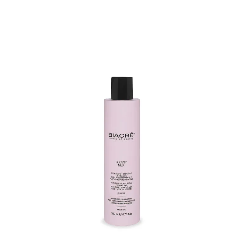BIACRÉ Glossy Milk - Latte Idratante Anticrespo- 200 ml