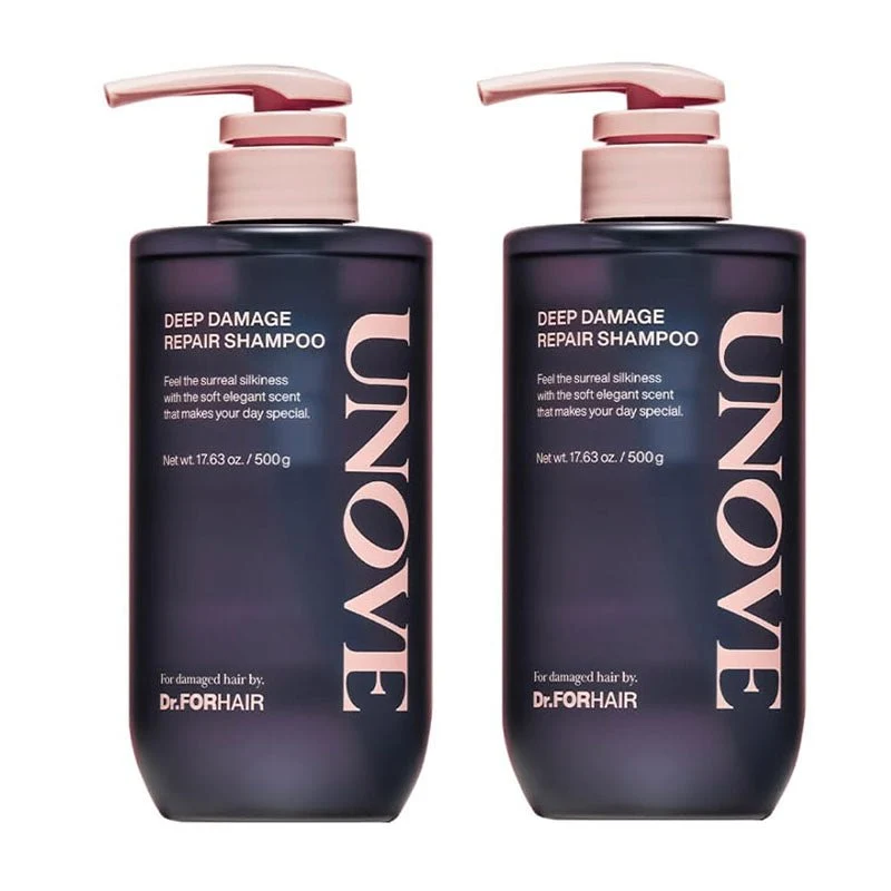 Set di shampoo per la riparazione dei danni profondi Unove (2 pezzi) (500 g + 500 g)