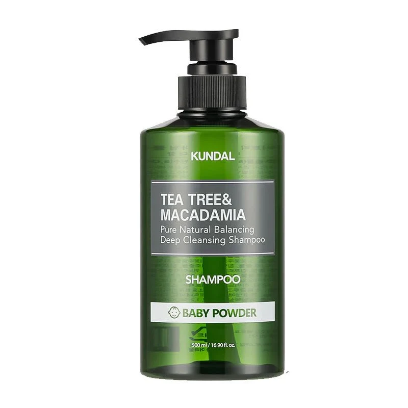 Shampoo detergente profondo riequilibrante naturale puro di tea tree e macadamia 500 ml