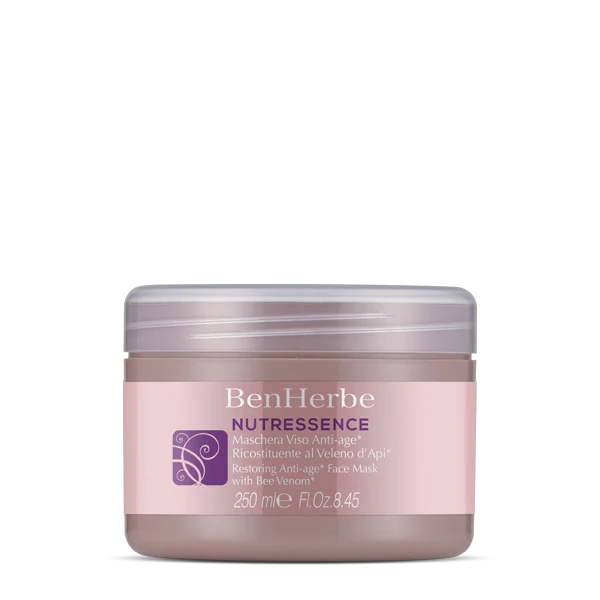 BenHerbe Nutressence Maschera viso Anti-age- Ricostituente al Veleno d' Api- 250 ml