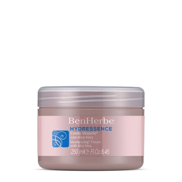 BenHerbe Hydressence Crema Viso Idratante con Aloe Vera- 250 ml