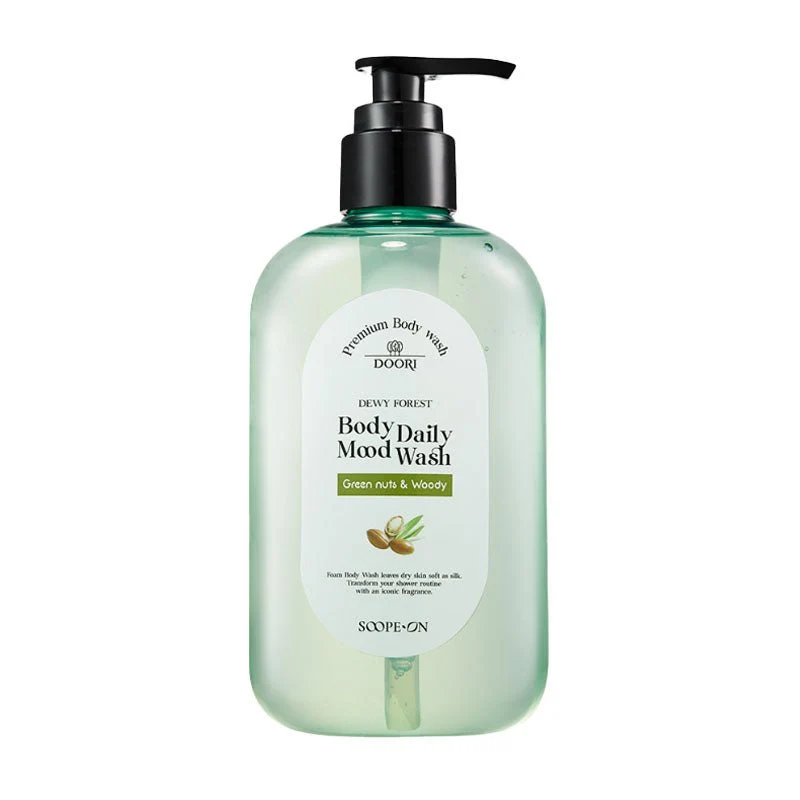 Soope On Body Daily Mood Set detergente e lozione (noci verdi e legnose) 380 ml
