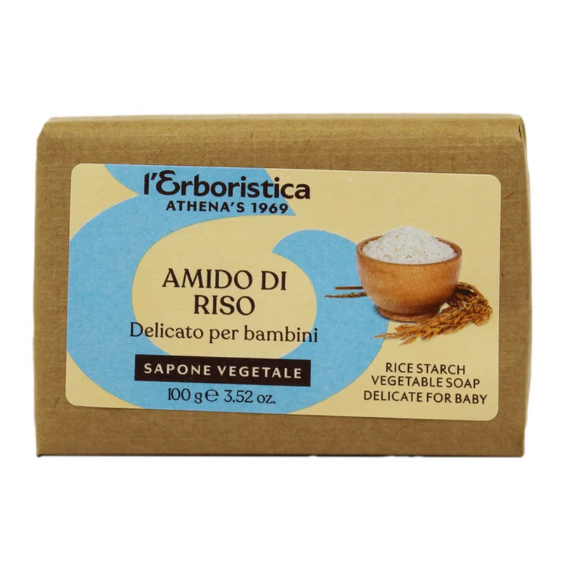 L'ERBORISTICA - Saponetta Vegetale all'Amido di Riso Lenitivo - 100 gr