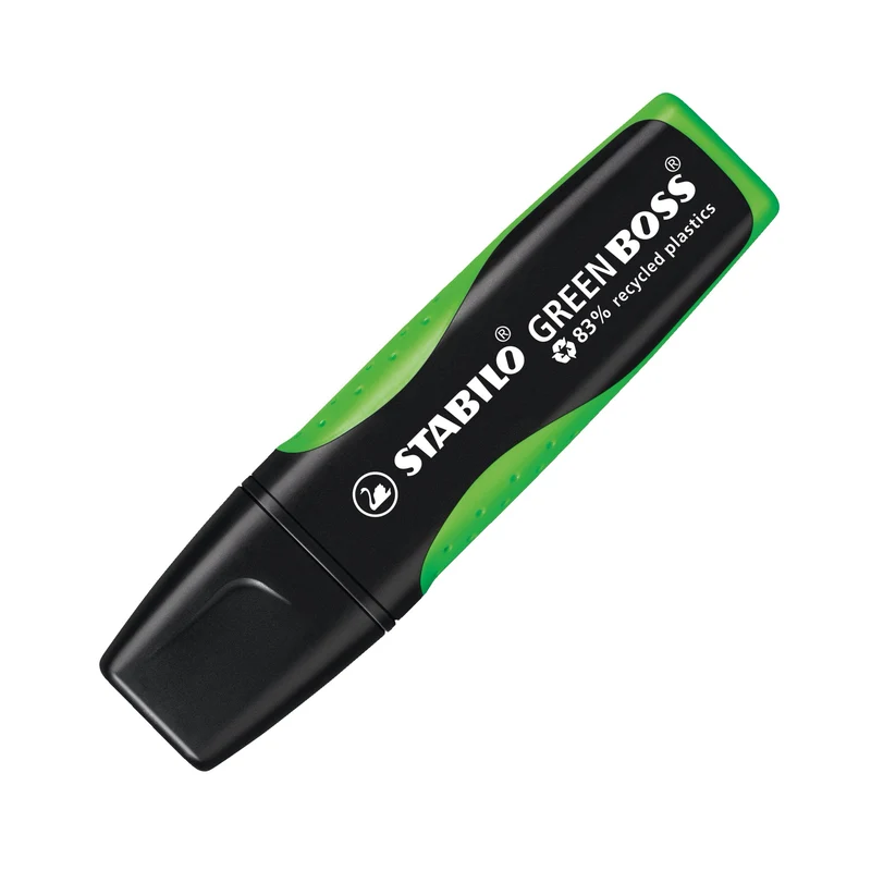Evidenziatore Ecosostenibile - STABILO GREEN BOSS - 83% Plastica Riciclata - Verde