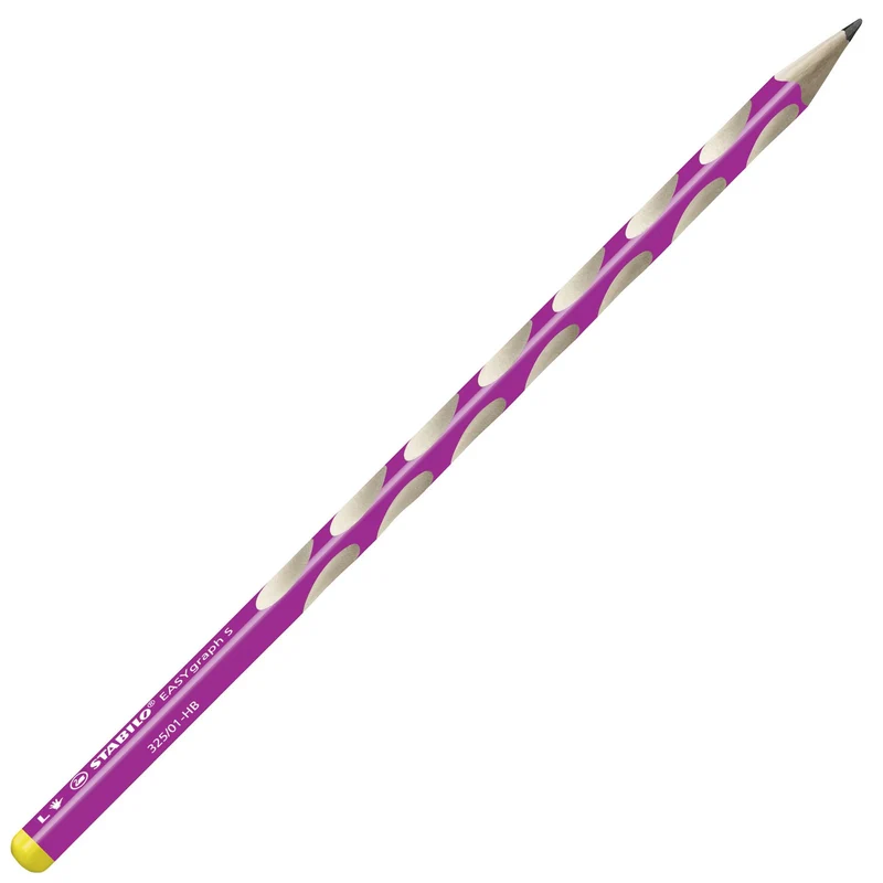 Matita Ergonomica triangolare - STABILO EASYgraph S per Mancini in Rosa - Gradazione HB