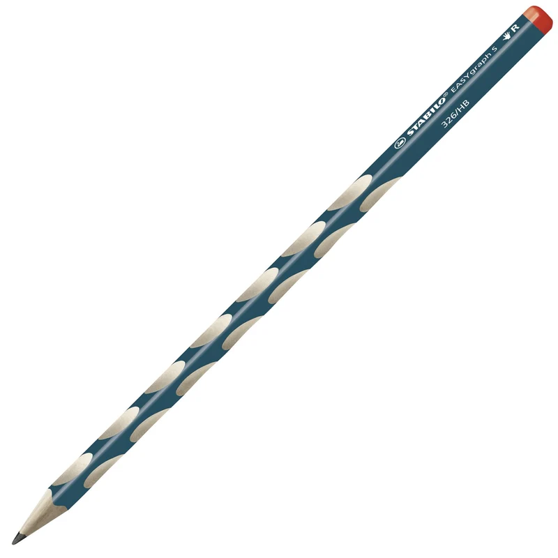 Matita Ergonomica triangolare - STABILO EASYgraph S per Destrimani in Petrolio - Gradazione HB