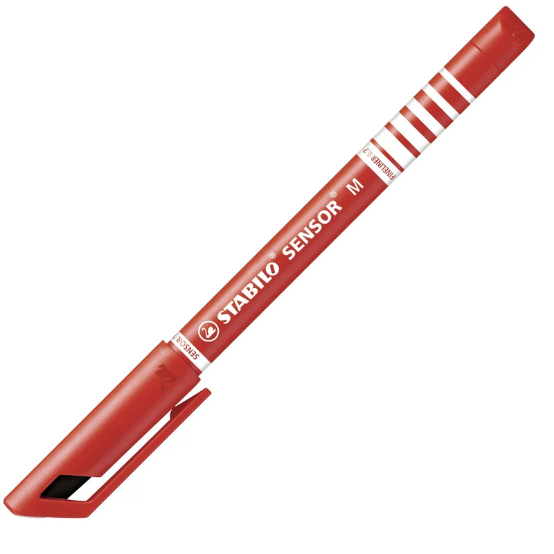Fineliner con punta ammortizzata - STABILO SENSOR M - Tratto Medio (0,7 mm) - Rosso