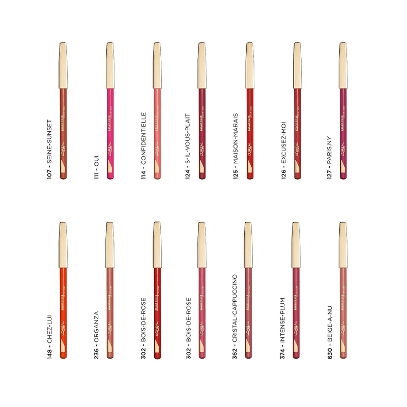 L'Oréal Paris Matita Labbra Color Riche, Labbra definite a lungo, Intense Plum
