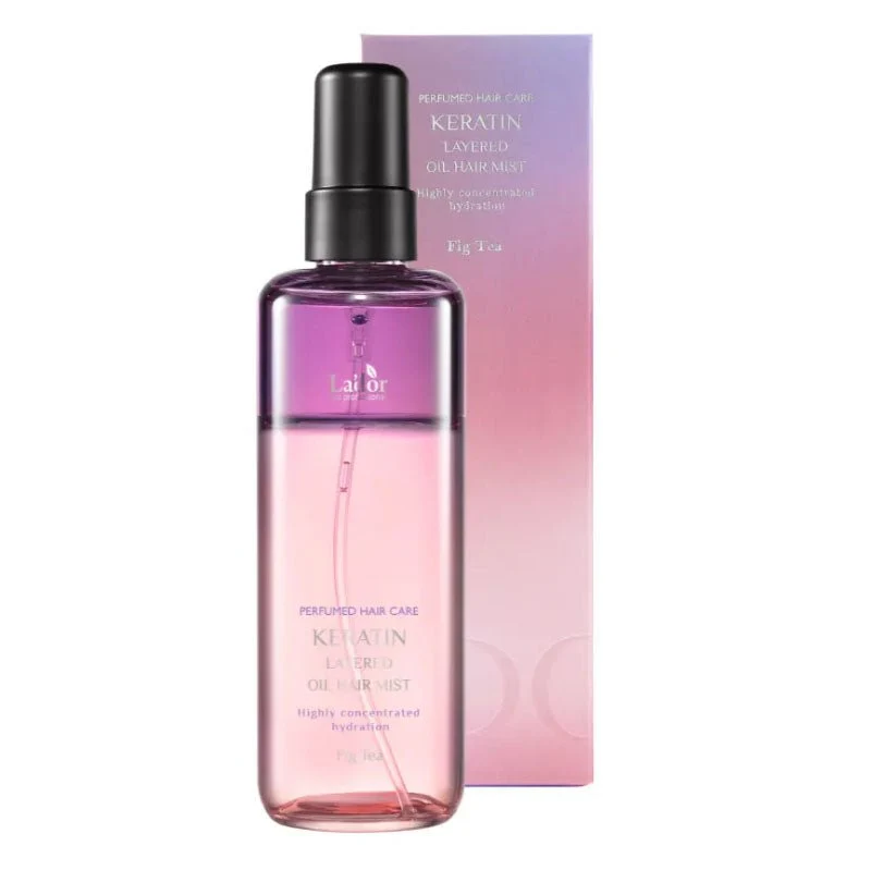 Spray di olio a strati di cheratina 130 ml (tè al fico)