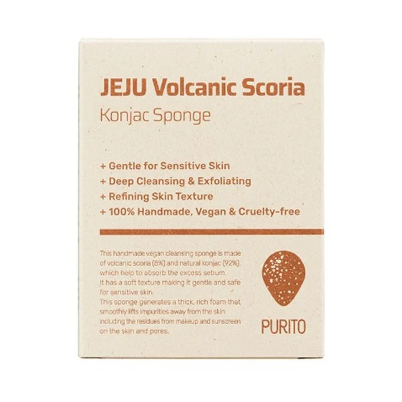Spugna Konjac Jeju Vulcanic Scoria 1 Pz