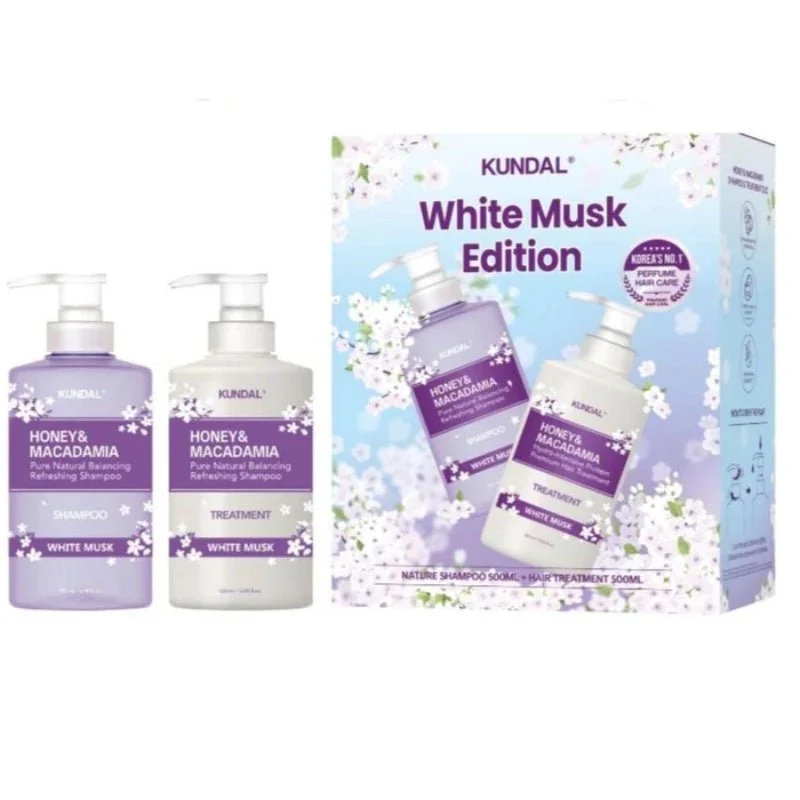 White Musk Edition - Shampoo + Trattamento Miele e Macadamia 500ml